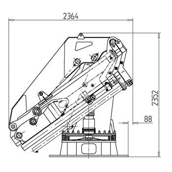 knuckle telescopic crane